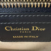 クリスチャン・ディオール Christian Dior オブリークサドルバッグ ネイビー ゴールド金具 キャンパス レディース ショルダーバッグ