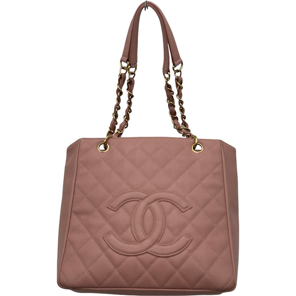 シャネル CHANEL PSTトートバッグ A50994 8番台 ピンク ゴールド金具