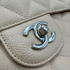 シャネル CHANEL デカマトラッセ30 A58600 15番台 ベージュ シルバー金具 キャビアスキン レディース ショルダーバッグ