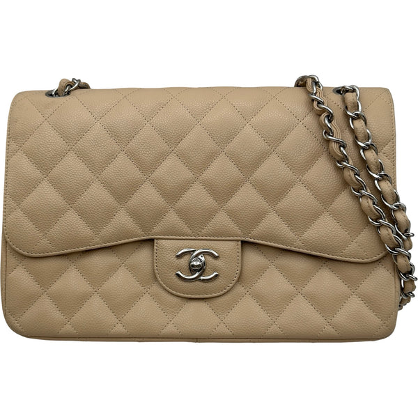 シャネル CHANEL デカマトラッセ30 A58600 15番台 ベージュ シルバー