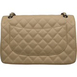 シャネル CHANEL デカマトラッセ30 A58600 15番台 ベージュ シルバー金具 キャビアスキン レディース ショルダーバッグ