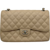 シャネル CHANEL デカマトラッセ30 A58600 15番台 ベージュ シルバー金具 キャビアスキン レディース ショルダーバッグ