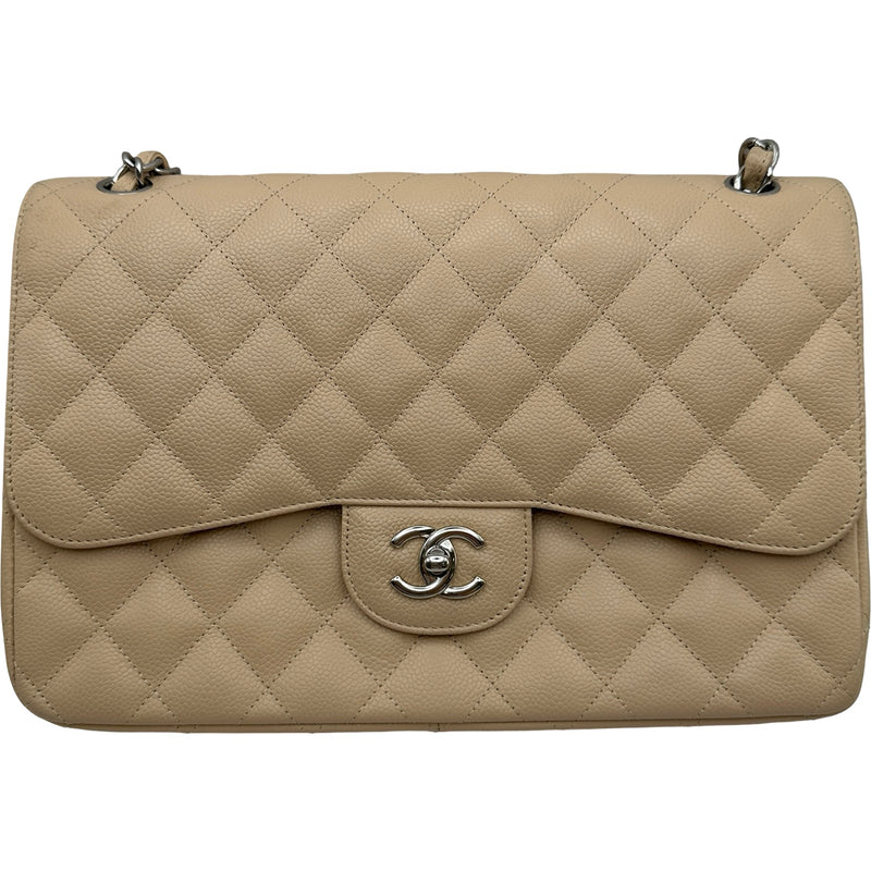 シャネル CHANEL デカマトラッセ30 A58600 15番台 ベージュ シルバー