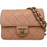 シャネル CHANEL ミニフラップバッグ AS3002 サーモンピンク ゴールド金具 キャビアスキン レディース ショルダーバッグ