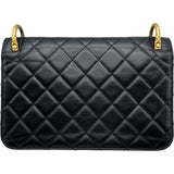 シャネル CHANEL マトラッセスモールフラップバッグ AS2715 ブラック ゴールド金具 カーフスキン レディース ショルダーバッグ
