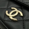 シャネル CHANEL トレンディCCボーリングバッグ AS16247 29番台 ブラック ゴールド金具 ラムスキン レディース ショルダーバッグ