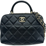 シャネル CHANEL トレンディCCボーリングバッグ AS16247 29番台 ブラック ゴールド金具 ラムスキン レディース ショルダーバッグ