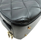 シャネル CHANEL トレンディCCボーリングバッグ AS16247 29番台 ブラック ゴールド金具 ラムスキン レディース ショルダーバッグ