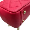 シャネル CHANEL ビジネスアフィティニティスモールショルダーバッグ A93749 25番台 レッド ゴールド金具 キャビアスキン レディース ショルダーバッグ