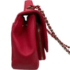 シャネル CHANEL ビジネスアフィティニティスモールショルダーバッグ A93749 25番台 レッド ゴールド金具 キャビアスキン レディース ショルダーバッグ