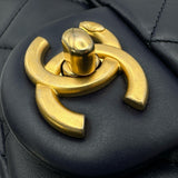 シャネル CHANEL マトラッセフラップショルダーバッグ AS2210 30番台 ブルー ゴールド金具 ラムスキン レディース ショルダーバッグ