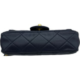 シャネル CHANEL マトラッセフラップショルダーバッグ AS2210 30番台 ブルー ゴールド金具 ラムスキン レディース ショルダーバッグ