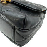 シャネル CHANEL マトラッセロゴチャームチェーンショルダー AS4986 ブラック ゴールド金具 ラムスキン レディース ショルダーバッグ