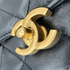 シャネル CHANEL マトラッセロゴチャームチェーンショルダー AS4986 ブラック ゴールド金具 ラムスキン レディース ショルダーバッグ