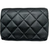 シャネル CHANEL マトラッセロゴチャームチェーンショルダー AS4986 ブラック ゴールド金具 ラムスキン レディース ショルダーバッグ