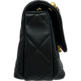 シャネル CHANEL マトラッセロゴチャームチェーンショルダー AS4986 ブラック ゴールド金具 ラムスキン レディース ショルダーバッグ
