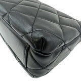 シャネル CHANEL マトラッセロゴチャームチェーンショルダー AS4986 ブラック ゴールド金具 ラムスキン レディース ショルダーバッグ