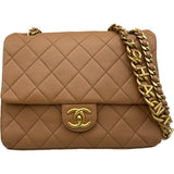 シャネル CHANEL マトラッセロゴチェーンショルダー AS3885 ベージュ ゴールド金具 ラムスキン レディース ショルダーバッグ