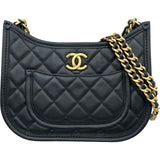 シャネル CHANEL マトラッセチェーンホーボー AS4666 ブラック ゴールド金具 カーフスキン レディース ショルダーバッグ