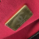シャネル CHANEL スモールホーボーバッグ ブラック ゴールド金具 コットンジャージー レディース ショルダーバッグ