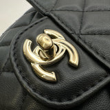 シャネル CHANEL ハートシェイプチェーンショルダーバッグ AS5764 ブラック ゴールド金具 ラムスキン レディース ショルダーバッグ