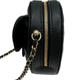 シャネル CHANEL ハートシェイプチェーンショルダーバッグ AS5764 ブラック ゴールド金具 ラムスキン レディース ショルダーバッグ