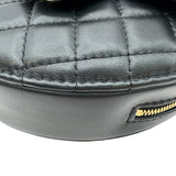シャネル CHANEL ハートシェイプチェーンショルダーバッグ AS5764 ブラック ゴールド金具 ラムスキン レディース ショルダーバッグ