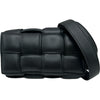 ボッテガ・ヴェネタ BOTTEGA VENETA パデットカセットベルトバッグ 710075 ブラック ラム ユニセックス ショルダーバッグ