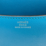 エルメス HERMES コンスタンス3ミニ ミロワール W刻印 ブルーフリーダー シルバー金具 シェーブルシャムキラ レディース ショルダーバッグ