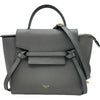 セリーヌ CELINE ベルトバッグナノ 189003 グレー ゴールド金具 レザー レディース ショルダーバッグ