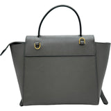セリーヌ CELINE ベルトバッグナノ 189003 グレー ゴールド金具 レザー レディース ショルダーバッグ