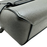セリーヌ CELINE ベルトバッグナノ 189003 グレー ゴールド金具 レザー レディース ショルダーバッグ