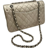 シャネル CHANEL マトラッセ25 A01112 12番台 シャンパンゴールド シルバー金具 カーフスキン レディース ショルダーバッグ