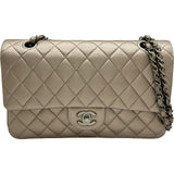 シャネル CHANEL マトラッセ25 A01112 12番台 シャンパンゴールド シルバー金具 カーフスキン レディース ショルダーバッグ