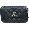 シャネル CHANEL ワイルドステッチチェーンショルダー 17番台 ブラック シルバー金具 カーフスキン レディース ショルダーバッグ