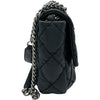 シャネル CHANEL ワイルドステッチチェーンショルダー 17番台 ブラック シルバー金具 カーフスキン レディース ショルダーバッグ