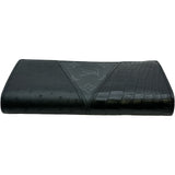 ルイ・ヴィトン LOUIS VUITTON ポルトフォイユ・ブラザ N81872 ノワール クロコ/オーストリッチ メンズ 長財布