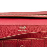 エルメス HERMES べアンスフレ □R刻印 ルビー シルバー金具 エプソン レディース 長財布