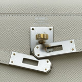 エルメス HERMES ケリーエラン G刻印 クレ エレクトラム金具 エプソン レディース ショルダーバッグ