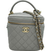 シャネル CHANEL マトラッセバニティチェーンショルダーバッグ AS2362 グレー ゴールド金具 キャビアスキン レディース ショルダーバッグ