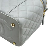 シャネル CHANEL マトラッセバニティチェーンショルダーバッグ AS2362 グレー ゴールド金具 キャビアスキン レディース ショルダーバッグ