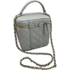 シャネル CHANEL マトラッセバニティチェーンショルダーバッグ AS2362 グレー ゴールド金具 キャビアスキン レディース ショルダーバッグ