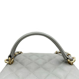 シャネル CHANEL マトラッセバニティチェーンショルダーバッグ AS2362 グレー ゴールド金具 キャビアスキン レディース ショルダーバッグ