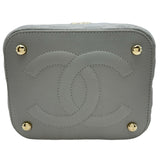 シャネル CHANEL マトラッセバニティチェーンショルダーバッグ AS2362 グレー ゴールド金具 キャビアスキン レディース ショルダーバッグ