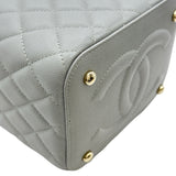 シャネル CHANEL マトラッセバニティチェーンショルダーバッグ AS2362 グレー ゴールド金具 キャビアスキン レディース ショルダーバッグ