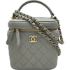 シャネル CHANEL マトラッセバニティチェーンショルダー AS2362 グレー ゴールド金具 キャビアスキン レディース ショルダーバッグ