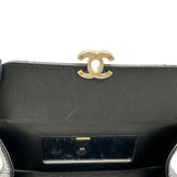 シャネル CHANEL マトラッセトップハンドルスモールバッグ AS4470 ブラック ゴールド金具 カーフスキン レディース ショルダーバッグ