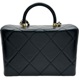 シャネル CHANEL マトラッセトップハンドルスモールバッグ AS4470 ブラック ゴールド金具 カーフスキン レディース ショルダーバッグ