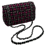 シャネル CHANEL ミニマトラッセ20 A69900 ブラック/ピンク/ホワイト ツイード レディース ショルダーバッグ