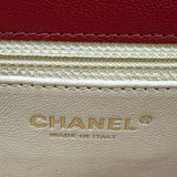 シャネル CHANEL Vステッチチェーン2WAYショルダーバッグ A91893 24番台 レッド ゴールド金具 カーフスキン レディース ショルダーバッグ